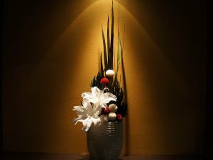 鶫　活け花スペース